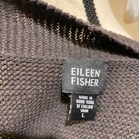 Eileen Fisher Cardigan Sweater Brown - Picture 9 of 10